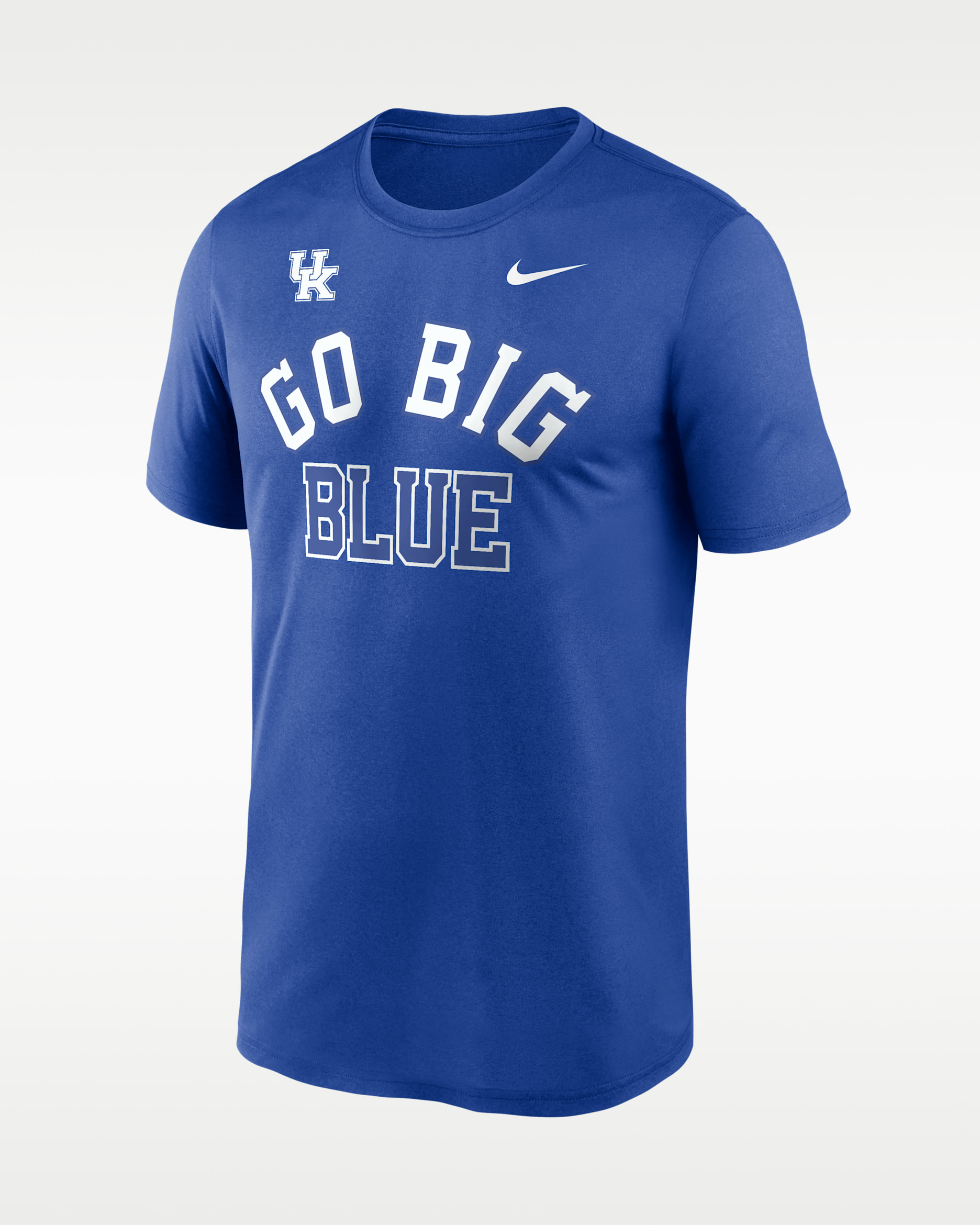 NIKE DRI-FIT Tシャツ ブルー チェック柄 XL Kentucky Primetime Arch Mantra Legend Men's Nike Dri-FIT College T